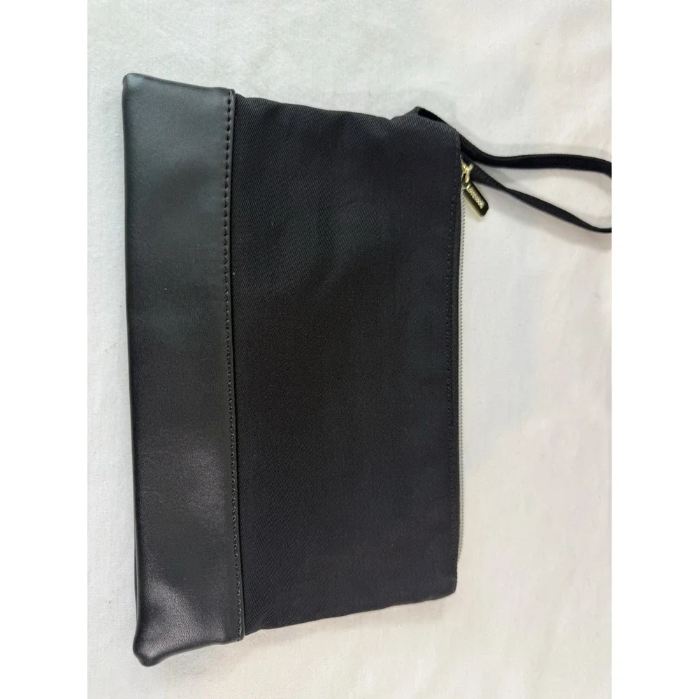 Black Lovevook Backpack Tote Bag 2-Piece Set w/ Pouch Gold Zippers NWT‎